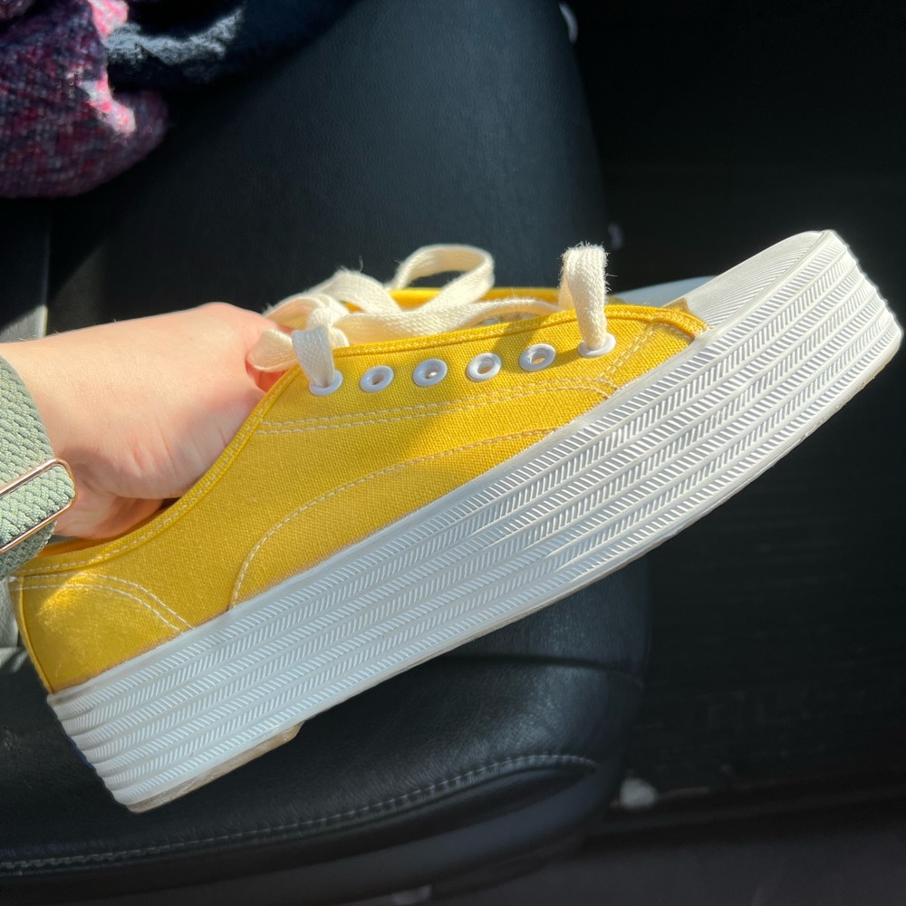 Vintage Keds Yellow Canvas Sneakers